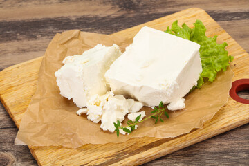 Greek traditional Feta soft cheese