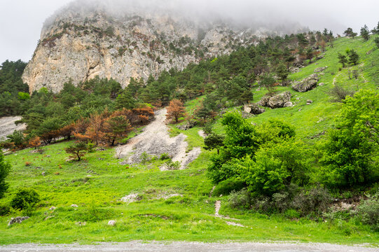 The Kurtatin Gorge in North Ossetia-Alania