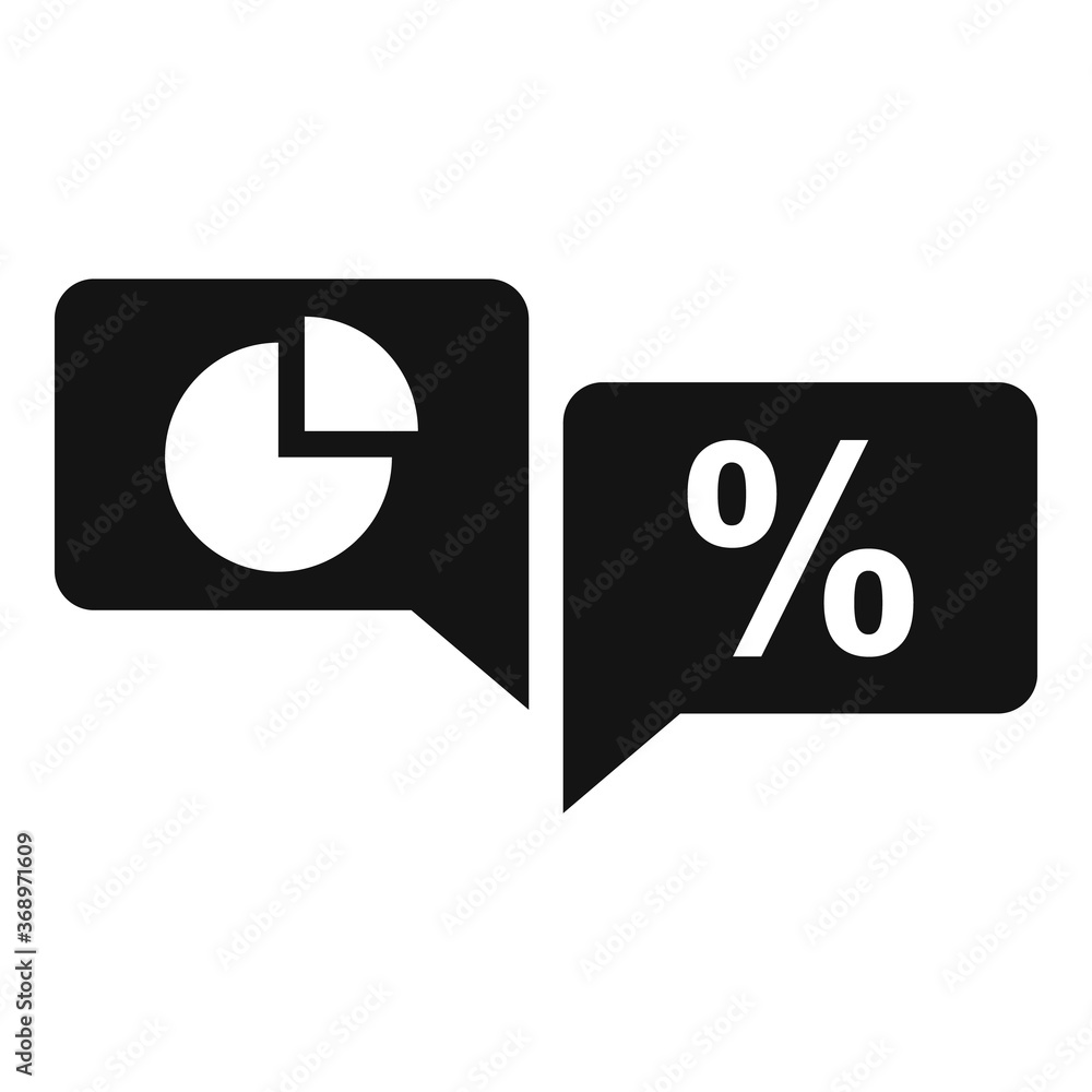 Poster conversion rate chat icon. simple illustration of conversion rate chat vector icon for web design is