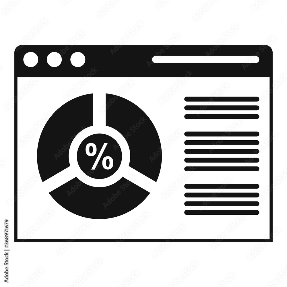 Aufkleber conversion rate web page icon. simple illustration of conversion rate web page vector icon for web d