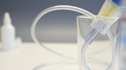 Oxygen mask of nebulizer, medical equipment for pneumonia, covid, sars and bronchitis treatment....