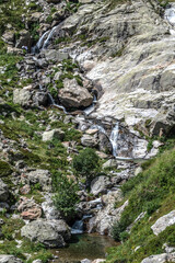Paysage de montagne dans le Parc National du Mercantour dans le Sud des Alpes