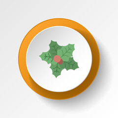 Mistletoe color icon. Elements of winter wonderland multi colored icons. Premium quality graphic design icon