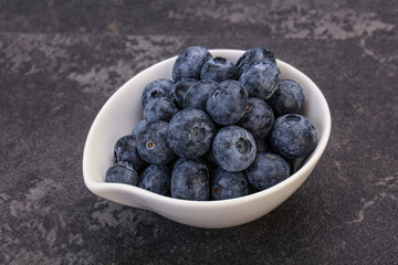 Sweet fresh juicy blueberries heap