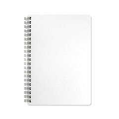 Notepad mockup on white background
