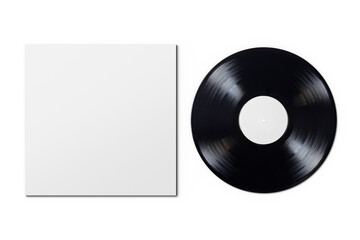 Vinyl LP record with cardboard cover on white background.