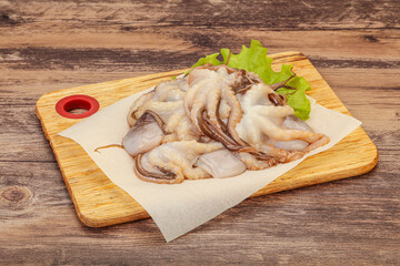 Raw seafood - octopus for cooking