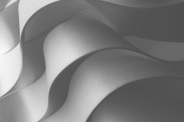 Waves elements gray background,  abstract 