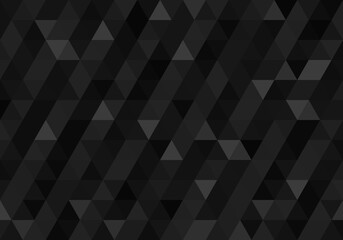 Abstract Pattern Triangle background texture geometric, monochrome vector decoration design illustration.