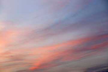 Cloudy and sunset sky, for backgrounds or textures