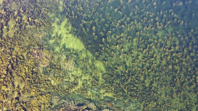 Aerial view of an Island by Bruckless in County Donegal - Ireland