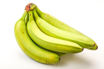 Green sweet tasty banana heap