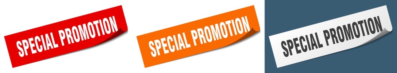 special promotion paper peeler sign set. special promotion sticker