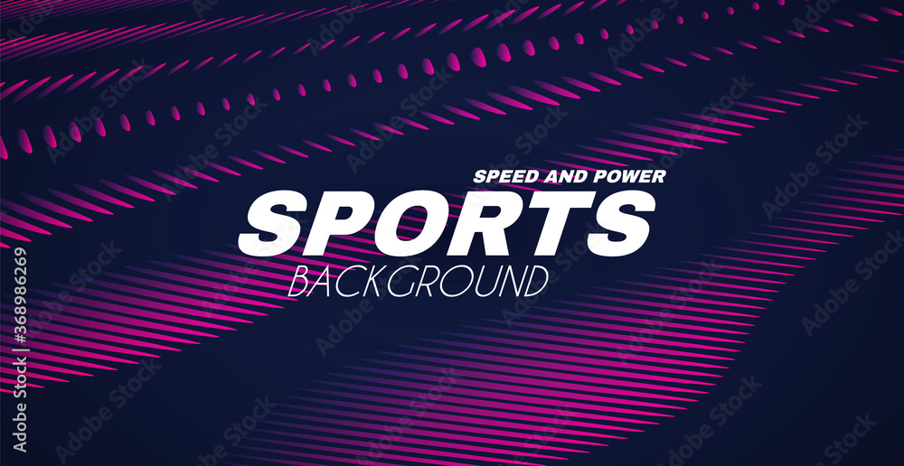 Wall mural abstract sport background with motion elements. light dynamic effect.