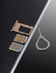 mobile phone and sim card