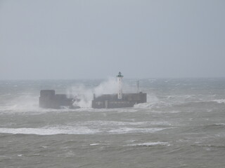 tempête sur Boulogne sur mer