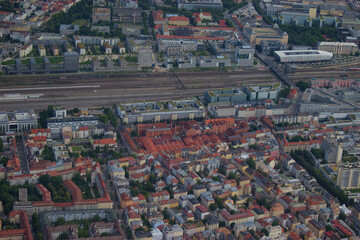 Obraz premium München Zentrum von oben 5.7.2020