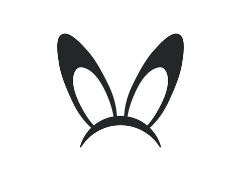 Rabbit ears icon. Rabbit ears vector illustration. Easter icon. 