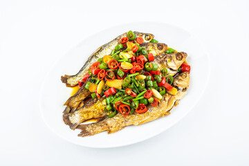 Chinese Hunan Home Cooking Spicy Hot-roasted Fish