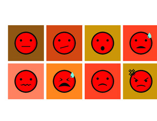 sad and angry emoji, smiley