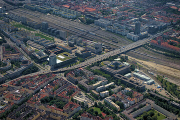 München Zentrum von oben 5.7.2020