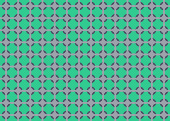 Vector abstract geometric seamless pattern. Seamless vector pattern for background. Artistic decorative ornamental lattice. Gray  and green colors