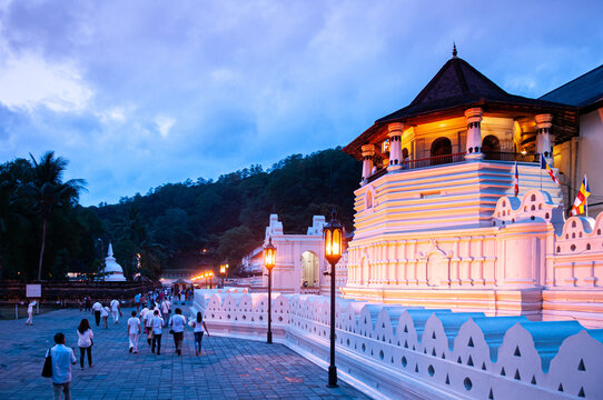 Sri Dalada Maligawa or Temple of the relic tooth most sacred temple in Kandy. Sri Lanka