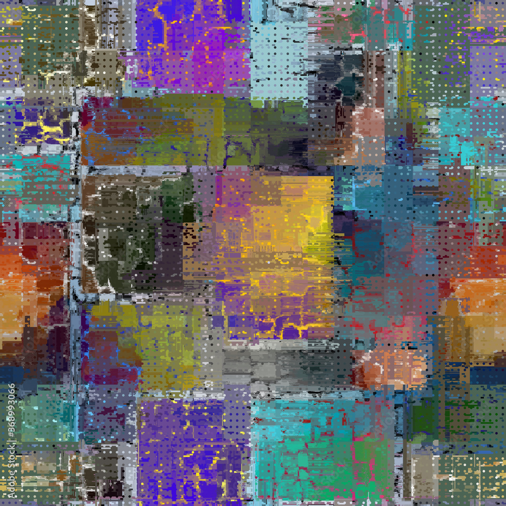 Poster abstract seamless pattern with imitation of a grunge dirty texture. vector image.