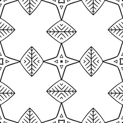 Seamless pattern. Vintage decorative elements