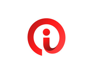 Letter I logo icon design template elements