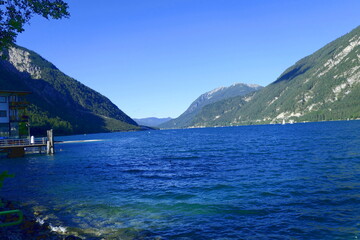 View over achensee from pertisau, tirol, austria