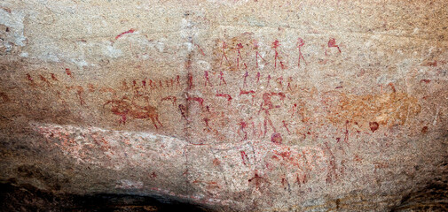 San paintings in Philipps Cave at Ameib