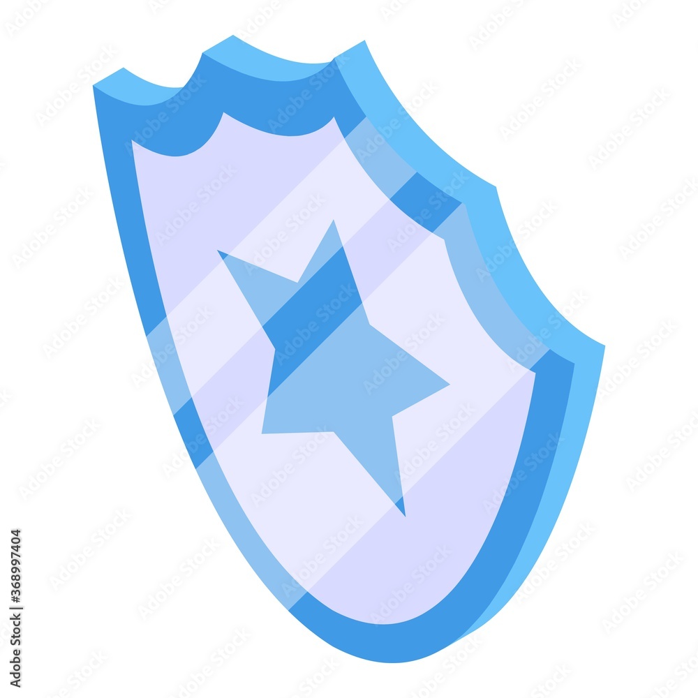 Poster secured audit icon. isometric of secured audit vector icon for web design isolated on white backgrou