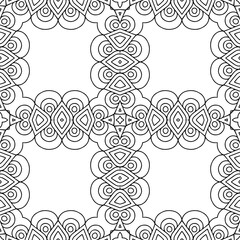 Seamless pattern. Vintage decorative elements