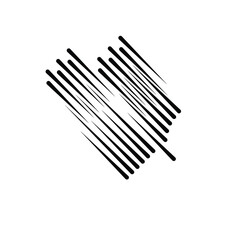 Speed Lines in arrow Form . Vector Illustration .Technology  Logo . Design element . Abstract Geometric shape . 