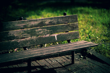 Fototapeta premium 古いベンチ２