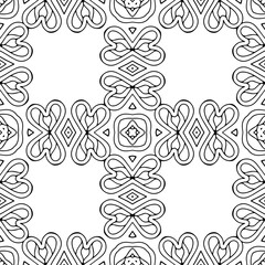 Seamless pattern. Vintage decorative elements