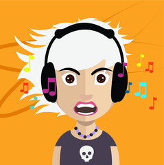 Obraz premium Collection of avatars ( Man and woman Characters )