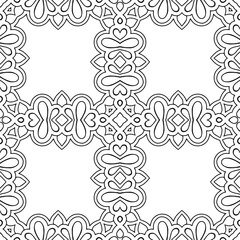 Seamless pattern. Vintage decorative elements