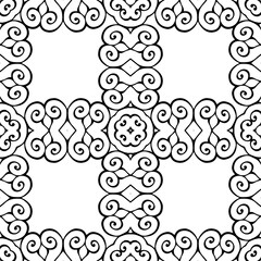 Seamless pattern. Vintage decorative elements