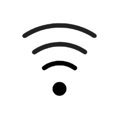vector illustration of network antenna and wifi glyph icon