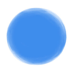 water color blue circle frame