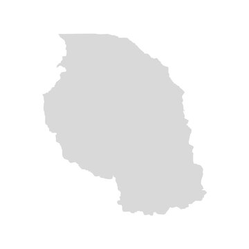 recommend clip art: Tanzania country vector map. Tanzanian nation contour map