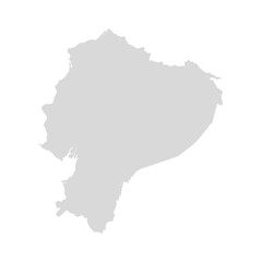 Ecuador vector map design illustration. Ecuador country silhouette