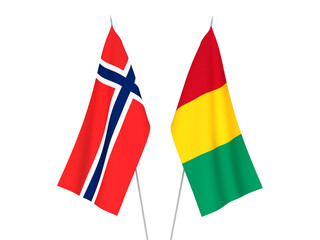 Norway and Guinea flags