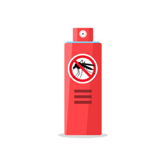 Obraz premium Mosquito insect reppelent bottle icon. Bug and mosquito reppelent spray aerosol prevention