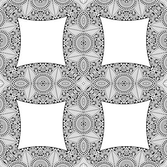 Seamless pattern. Vintage decorative elements