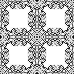 Seamless pattern. Vintage decorative elements