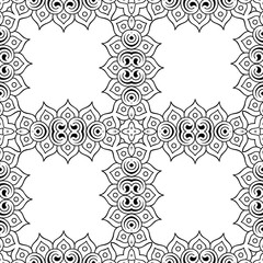 Seamless pattern. Vintage decorative elements
