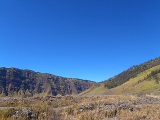 Valley view around Bromo area East Java Indonesia
